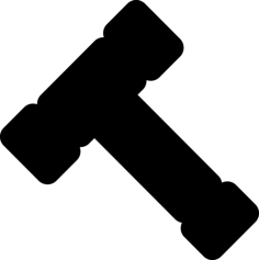 Gavel Outline Drawing Svg Vector, Free Vectors File