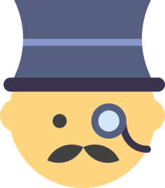 Gentleman Sticker Svg Vector, Free Vectors File
