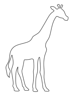 Giraffe Tracing Shape Pdf, Free Vectors File