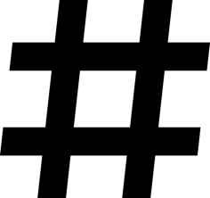 Hashtag Sketch Svg Vector, Free Vectors File