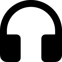 Headphones Editable Svg Line Art, Free Vectors File