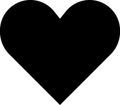 Heart Silhouette Cutting Svg Files, Free Vectors File