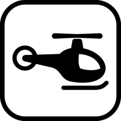 Heliport Outline Svg File, Free Vectors File