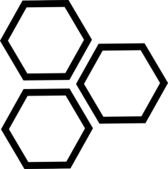 Hexagons Line Tracing Svg Vector, Free Vectors File