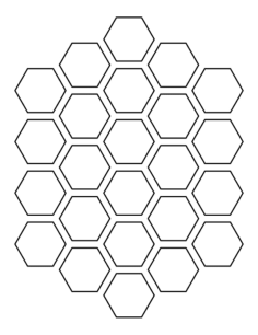 Honeycomb Tracing Shape Pdf, Free Vectors File