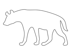 Hyena Coloring Pdf, Free Vectors File