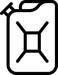 Jerrycan Line Tracing Svg Vector, Free Vectors File