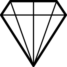 Jewel Icon Svg Vector, Free Vectors File