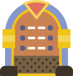 Jukebox Sticker Svg Vector, Free Vectors File