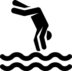 Jumping Line Art Illustration Svg, Free Vectors File