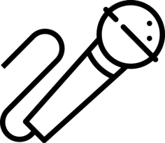 Karaoke Laser Cut Svg File, Free Vectors File