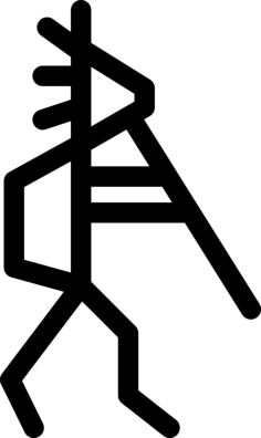 Kokopelli Line Tracing Svg Vector, Free Vectors File