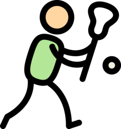 Lacrosse Outline Svg Vector, Free Vectors File