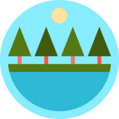 Lake Outline Icon Svg Set, Free Vectors File