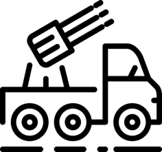 Launcher Sticker Outline Svg File, Free Vectors File