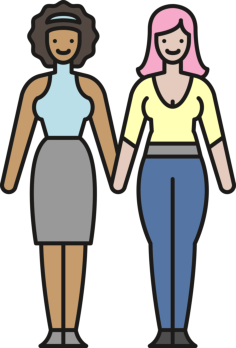 Lesbian Svg Line Art, Free Vectors File