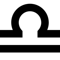 Libra Sticker Outline Svg File, Free Vectors File