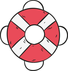 Lifesaver Stencil Svg Design File, Free Vectors File