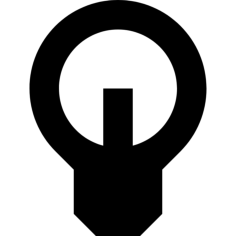 Lightbulb Editable Svg Line Art, Free Vectors File