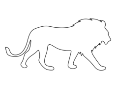 Lion Coloring Pdf, Free Vectors File
