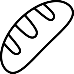 Loaf Icon Svg Vector, Free Vectors File