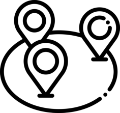Locations Editable Svg Line Art, Free Vectors File
