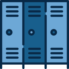 Lockers Outline Svg File, Free Vectors File