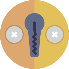Lockpick Outline Icon Svg Set, Free Vectors File