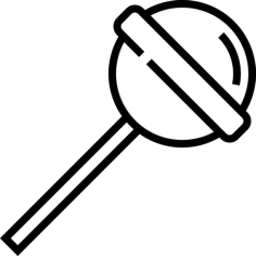 Lollipops Sketch Style Svg Vector, Free Vectors File