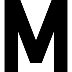 M Sketch Style Svg Vector, Free Vectors File