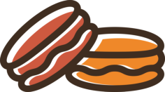 Macarons Simple Line Art Svg, Free Vectors File