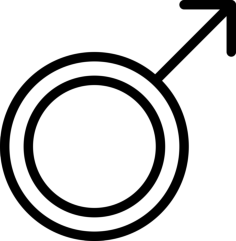 Male Sticker Outline Svg File, Free Vectors File