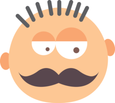 Manly Silhouette Cutting Svg Files, Free Vectors File