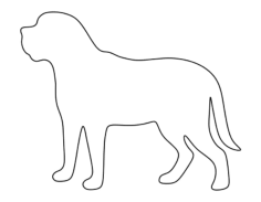 Mastiff Coloring Pdf, Free Vectors File