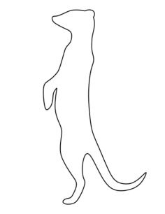 Meerkat Coloring Pdf, Free Vectors File