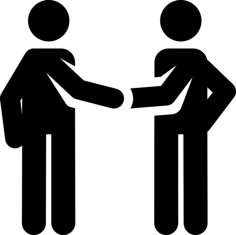 Meeting Black And White Svg Vector, Free Vectors File