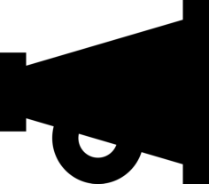 Megaphone Simple Line Art Svg, Free Vectors File