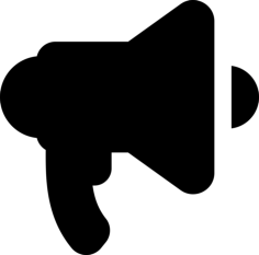 Megaphone Flat Line Svg Vector, Free Vectors File