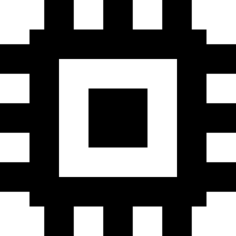 Microchip Sticker Outline Svg File, Free Vectors File