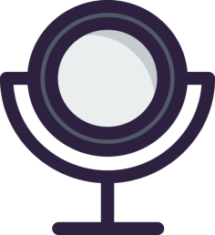 Mirror Outline Drawing Svg Vector, Free Vectors File