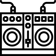 Mixing Outline Drawing Svg Vector, Free Vectors File