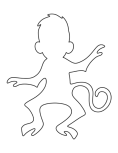 Monkey Coloring Pdf, Free Vectors File