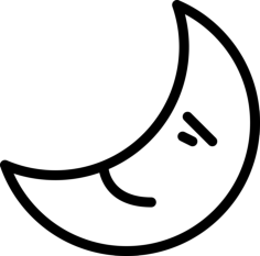 Moon Icon Svg Vector, Free Vectors File