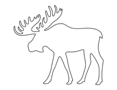 Moose Coloring Pages Pdf, Free Vectors File