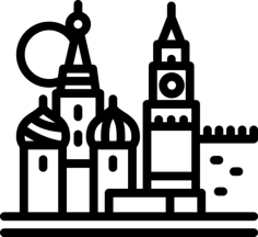 Moscow Editable Svg Line Art, Free Vectors File