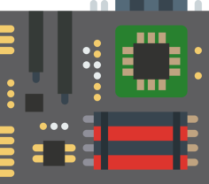 Motherboard Sticker Svg Vector, Free Vectors File