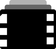 Movie Outline Icon Svg Set, Free Vectors File