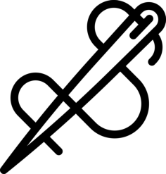 Needle Outline Drawing Svg Vector, Free Vectors File