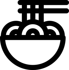 Noodle Silhouette Cutting Svg Files, Free Vectors File
