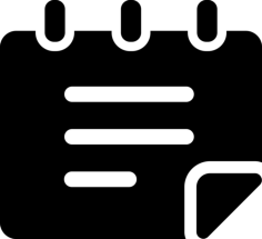 Note Outline Icon Svg Set, Free Vectors File